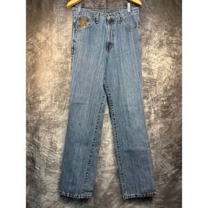 Cinch BRONZE Label Jeans Mens 30x34 Blue Medium Wash Slim Fit MB90532001